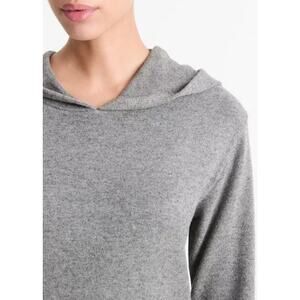 CENY Women's Long Sleeve Cozy Soft Fuzzy Knit Pullover Hoodie in Gray Medium $45